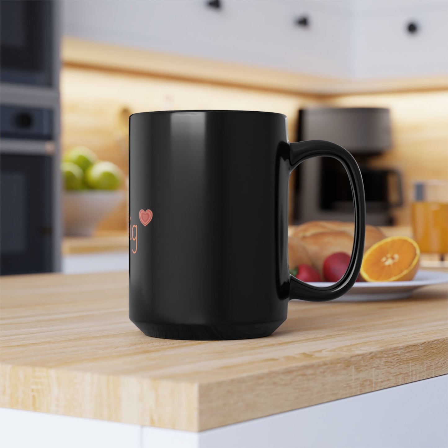 Loved Big — Black Mug (15oz)