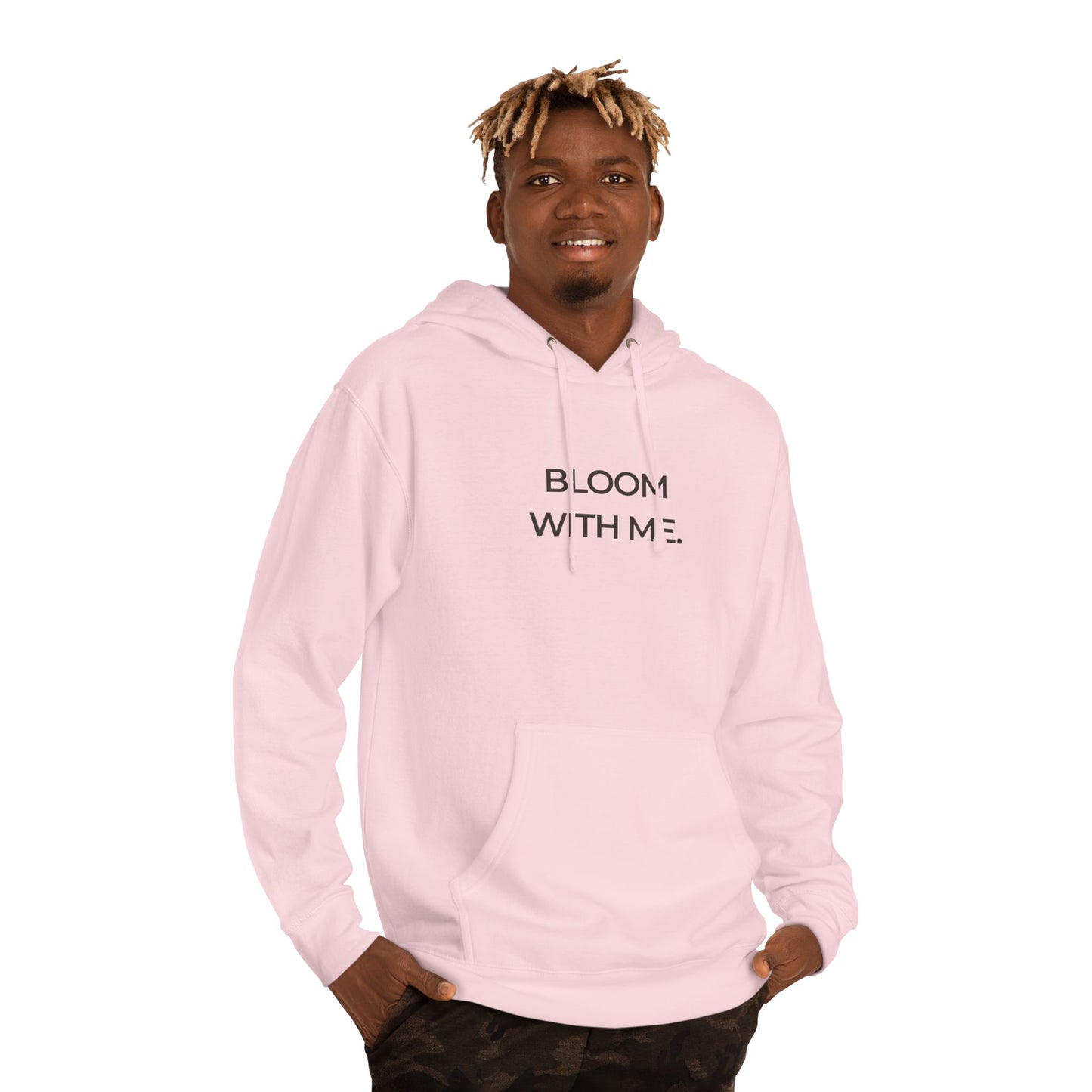 Bloom With Me Hoodie — Floral Inspirational Pullover