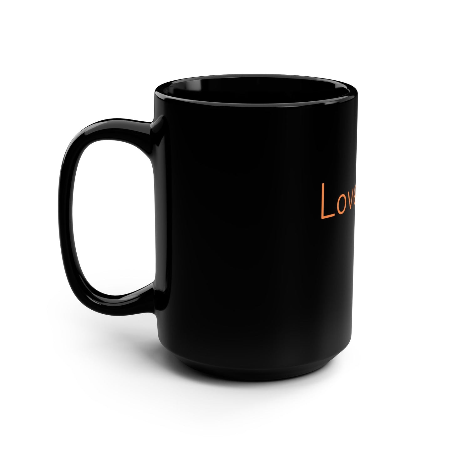 Loved Big — Black Mug (15oz)