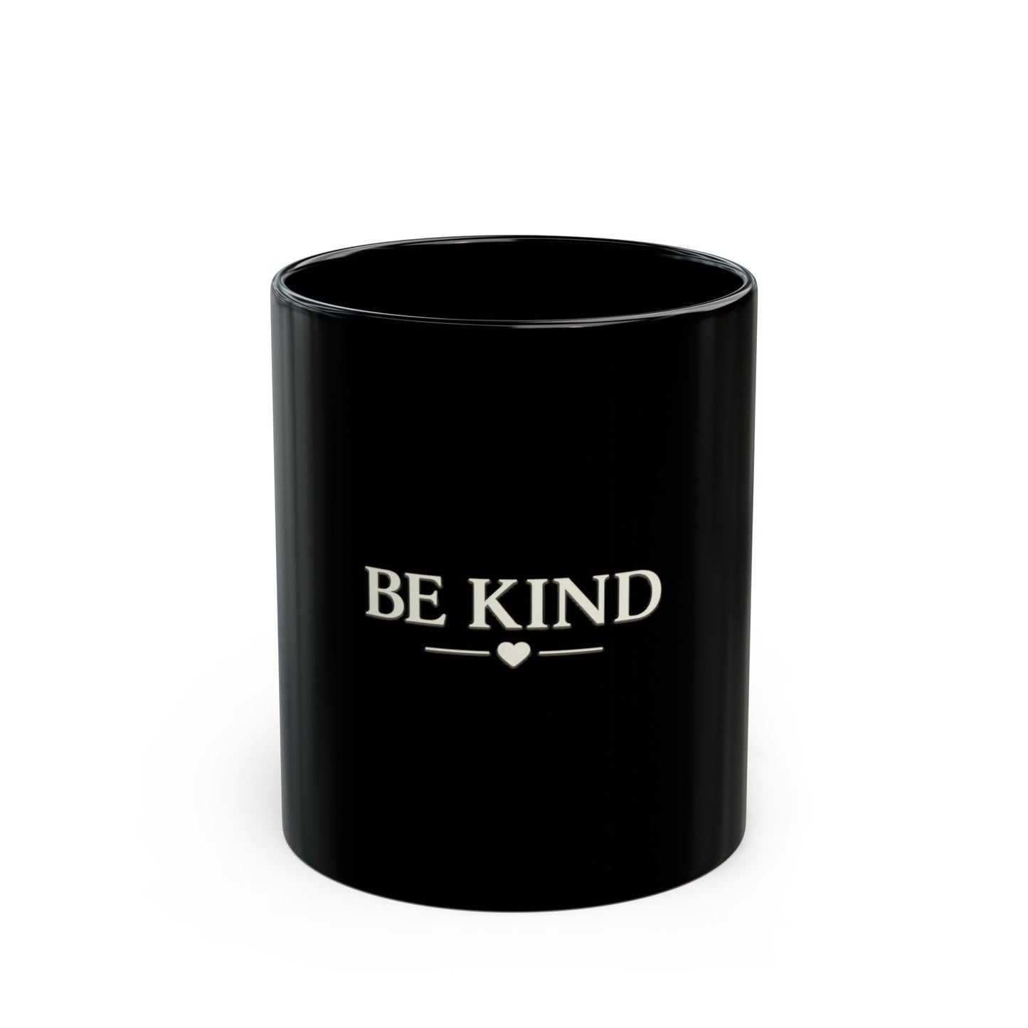 Be Kind — Black Mug (11oz)