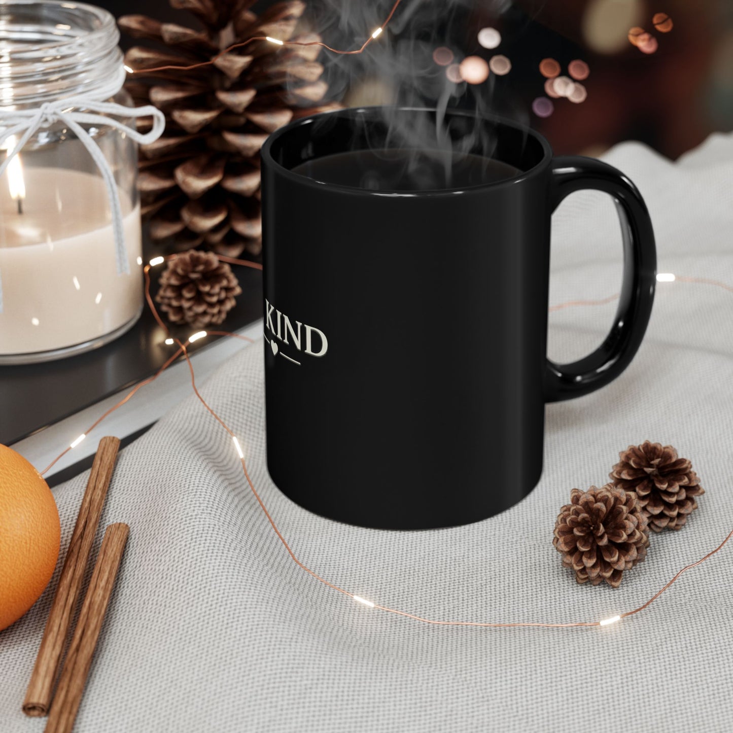 Be Kind — Black Mug (11oz)