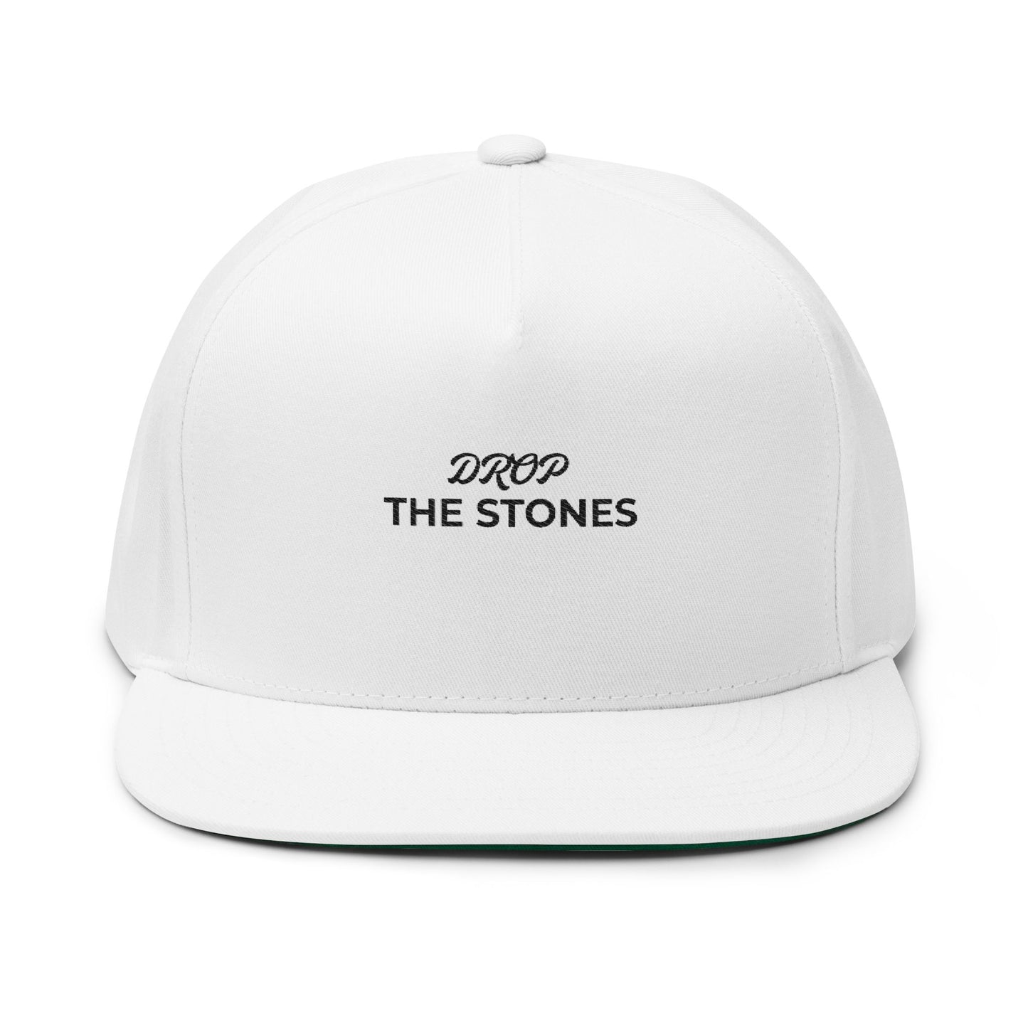 Drop The Stones — Embroidered Flat Bill Hat