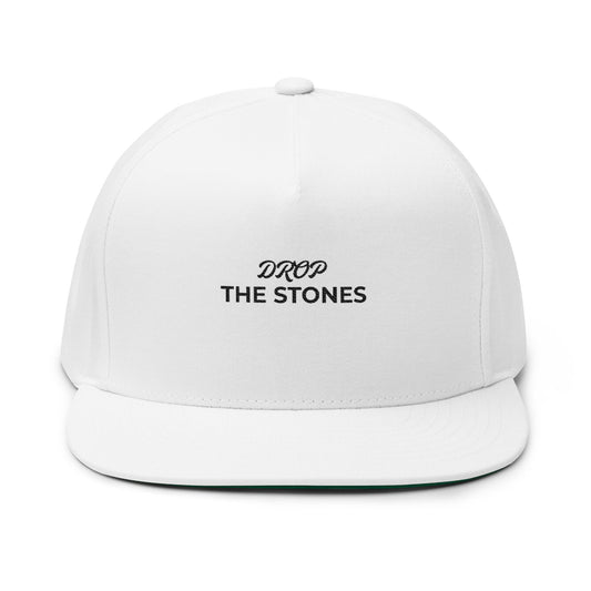 Drop The Stones — Embroidered Flat Bill Hat