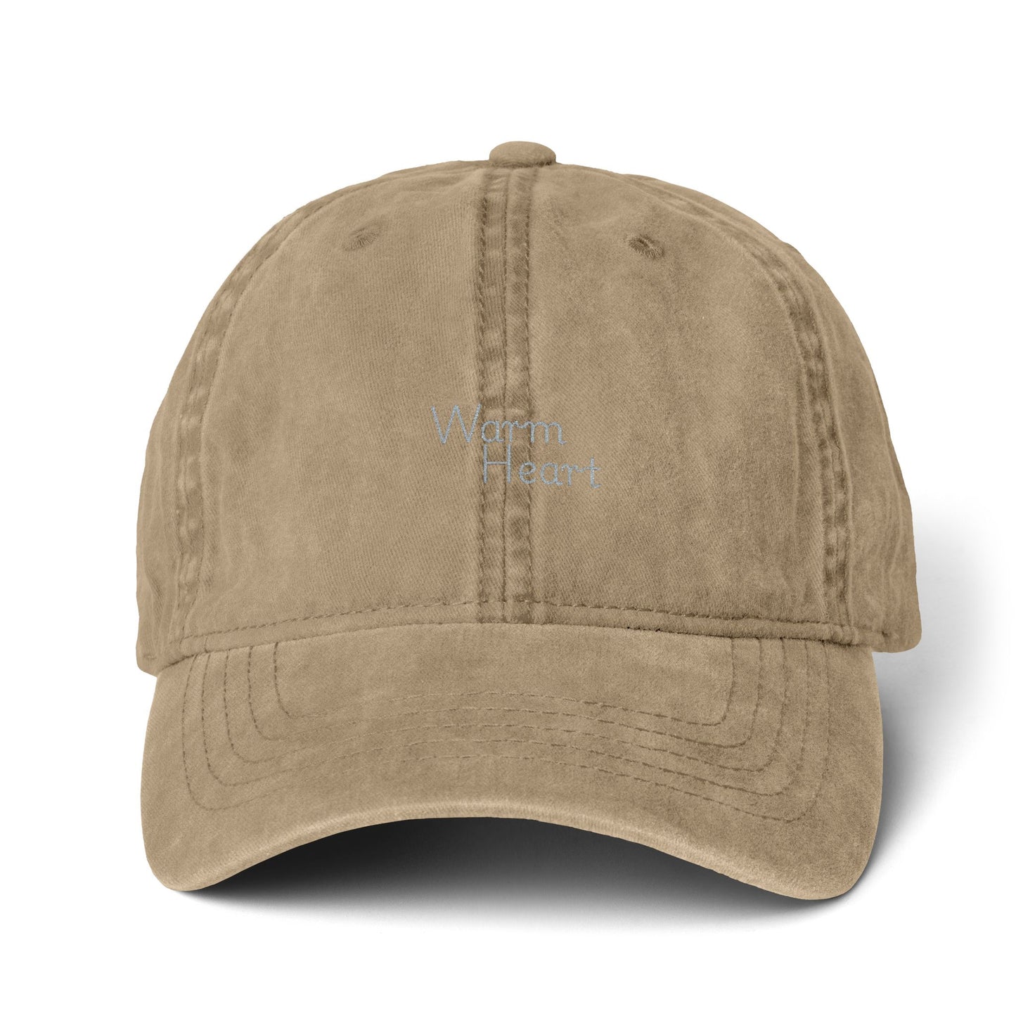 Warm Heart Cap - Women's Pigment-Dyed Cap with Fashion Undervisor (Embroidery)