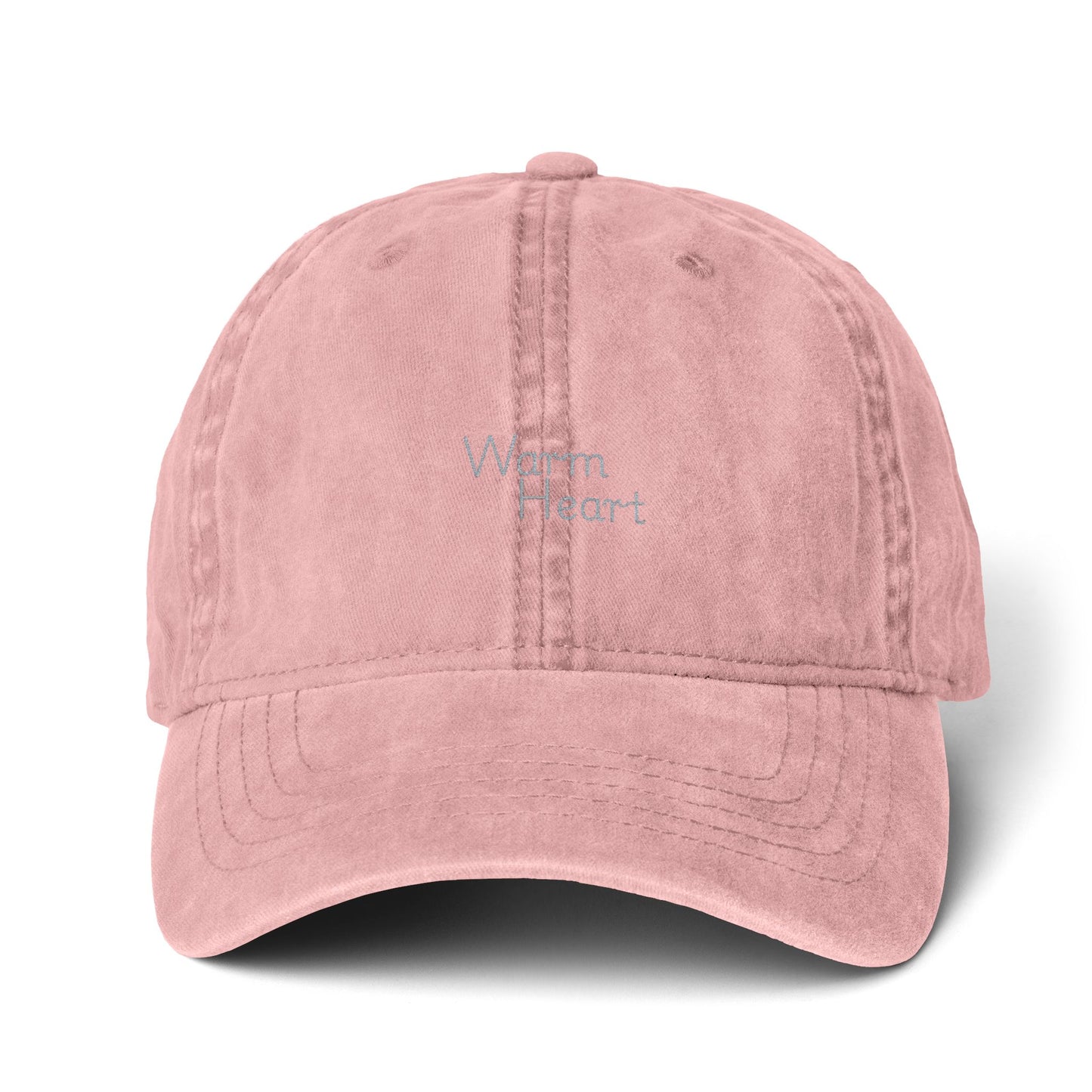 Warm Heart Cap - Women's Pigment-Dyed Cap with Fashion Undervisor (Embroidery)