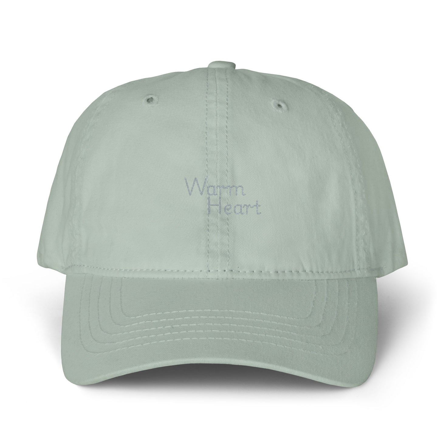 Warm Heart Cap - Women's Pigment-Dyed Cap with Fashion Undervisor (Embroidery)