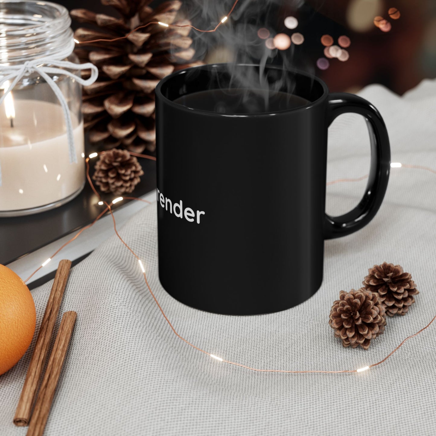 Surrender — Black Coffee Mug (11oz & 15oz)