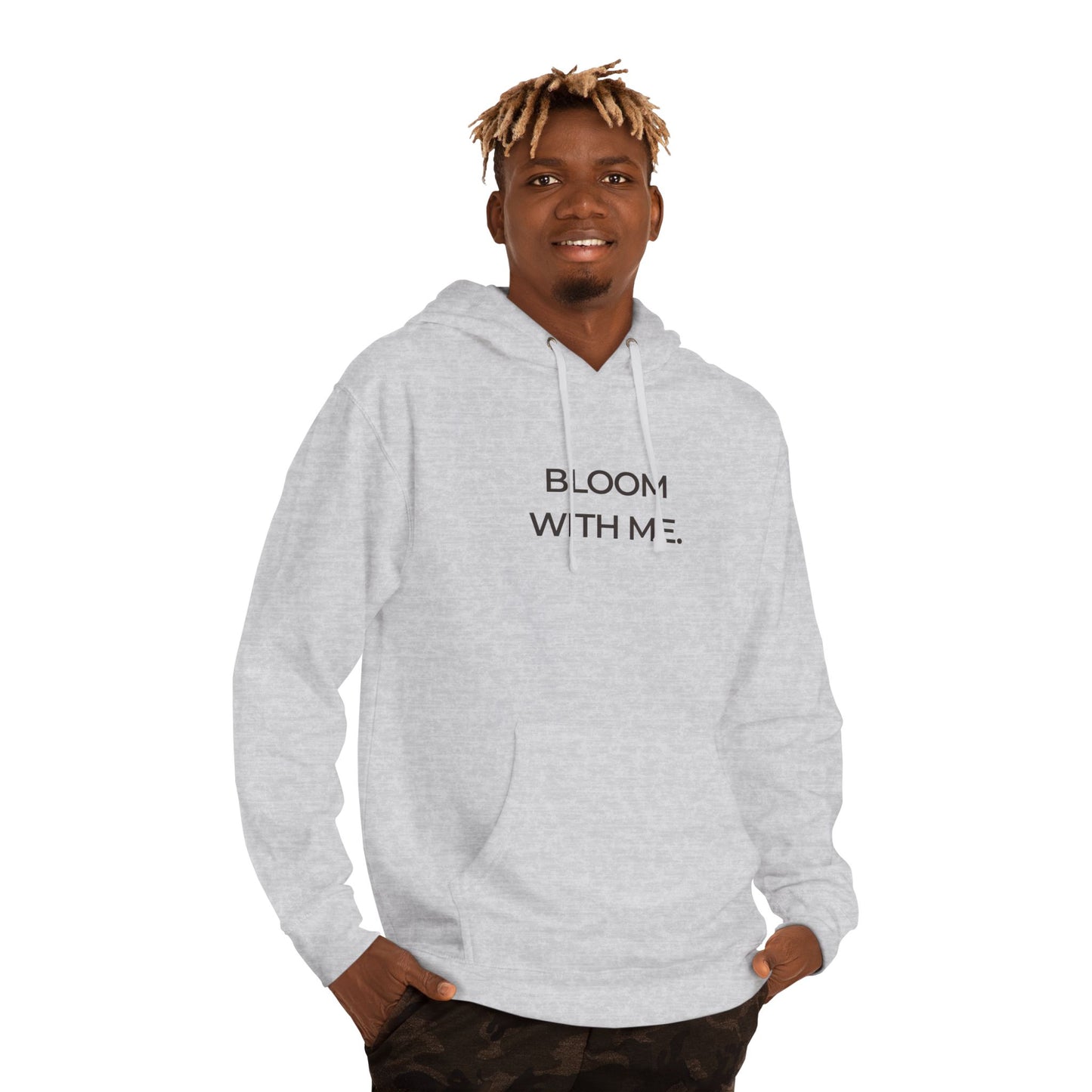 Bloom With Me Hoodie — Floral Inspirational Pullover