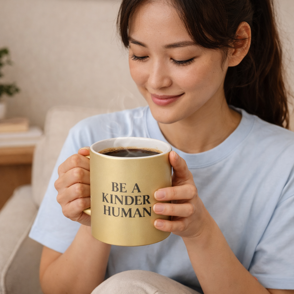 Be a Kinder Human – Golden Mug