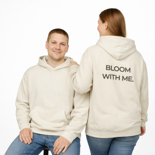 Bloom With Me Inspirational Floral Hoodie