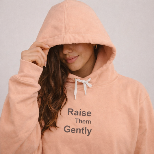 Raise Them Gently — Comfort Colors Unisex Lightweight Hoodie