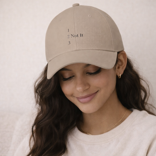 1, 2, 3 Not It — Minimalist Baseball Hat