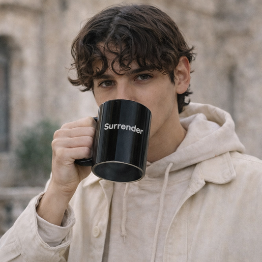 Surrender — Black Coffee Mug (11oz & 15oz)